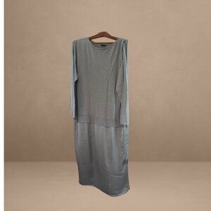 J Jill blue tiered dress